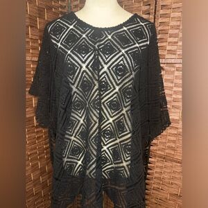 Anthony Ryan One Size O/S Coverup Woman’s Knit Black Swimsuit Summer vacation